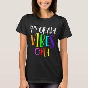 Nur 4. Klasse Stimmung zurück zur Schule neue 4. K T-Shirt