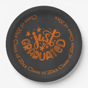 Nur abgestuft - Orange Pappteller