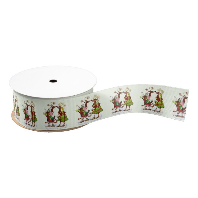 NUR alberne Whimsey Christmas Mooks 1,3 Ripsband (Spule)