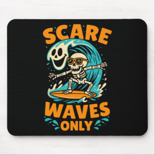 Nur Angst Wellen Skelett Surfer Lustiger Surfen Ha Mousepad