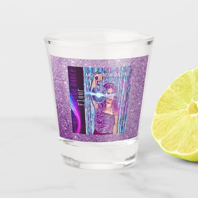 Nur auf der Tanzfläche Schnapsglas (Vorderseite)