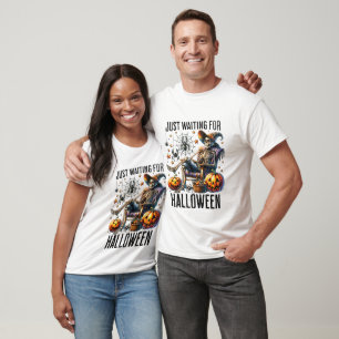 Nur auf Halloween warten - Halloween T-Shirt