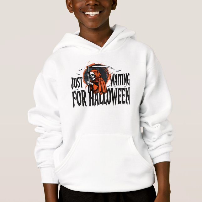 NUR AUF HALLOWEEN WARTEN HOODIE (Vorderseite)