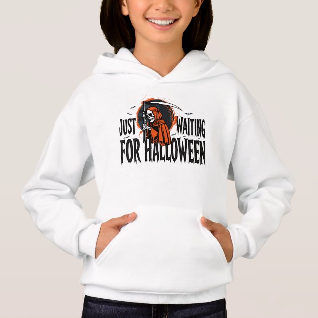 NUR AUF HALLOWEEN WARTEN HOODIE (Vorderseite)