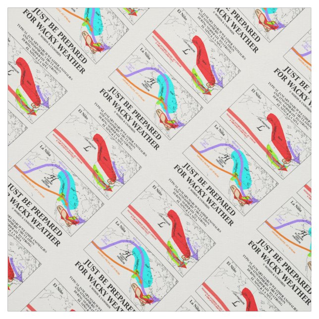 Nur auf wackeliges Wetter vorbereitet sein Stoff (Muster)