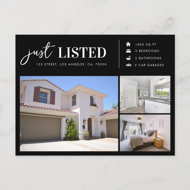 Nur aufgeführtes Real Anwesen New Property Marketi Postkarte (Vorderseite)