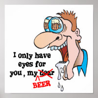 nur Augen haben für bier lustiges trinken Design