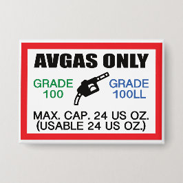 nur AVGAS/100LL Kraftstoff Button