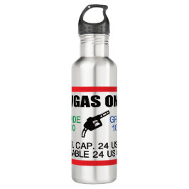 nur AVGAS/100LL Kraftstoff Edelstahlflasche