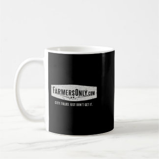 Nur Bauer (weißes Logo) Essenzieller T - Shirt Kaffeetasse