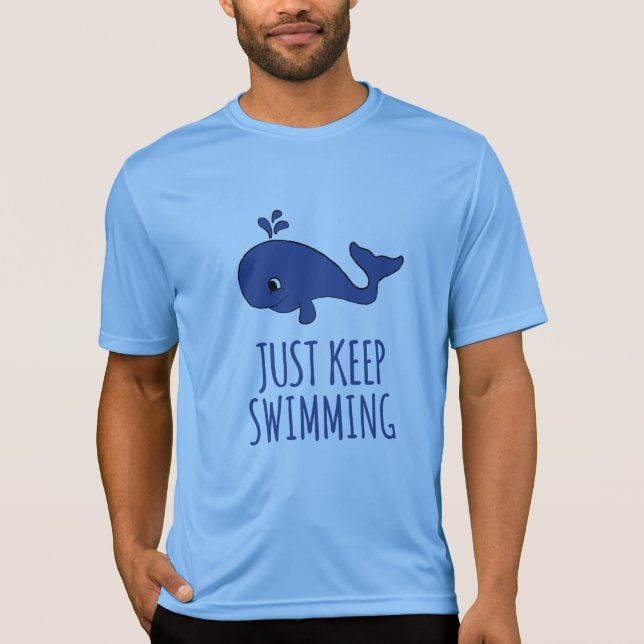 Nur Behalt des Schwimmwals T-Shirt (Vorderseite)