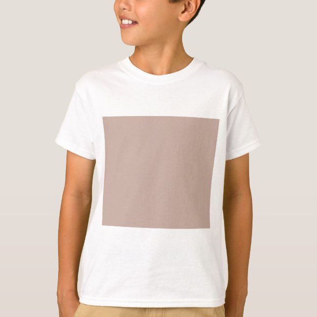 Nur Beige Tan Sandstone Farbe T-Shirt (Vorderseite)