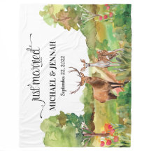 Nur Blanket mit Buck und Doer Deer heiraten