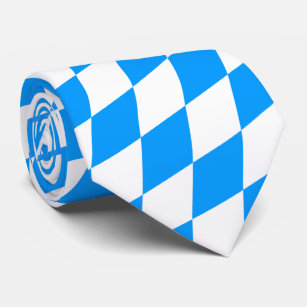 Nur blau und weiß, bayerisch rein. krawatte