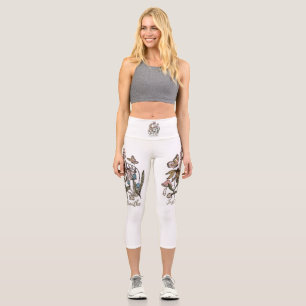 Nur Breathe-Wildblume-Yoga-Natur-Niedlich Capri Leggings