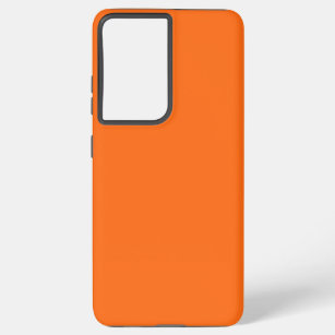 Nur brillante orangefarbene einfache Vollfarbe OSC Samsung Galaxy Hülle