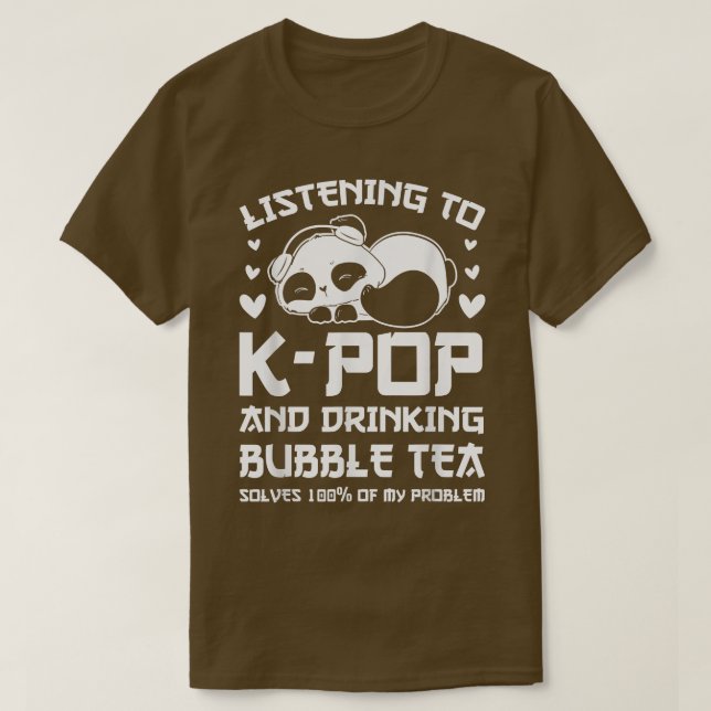 Nur Bubble Tee & k-Pop besser Südkorea1457 (Design vorne)