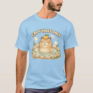 Nur Capy Vibes Süß Kawaii Capybara T-Shirt