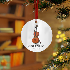 Nur Cellin Cellist Performance Music Personalisier Ornament