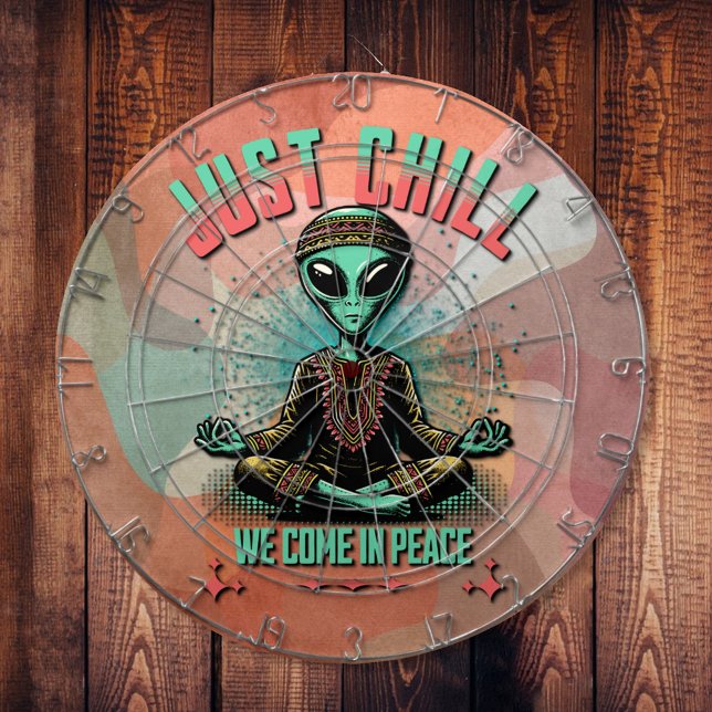 Nur Chill, wir kommen in Frieden Dartscheibe (Von Creator hochgeladen)
