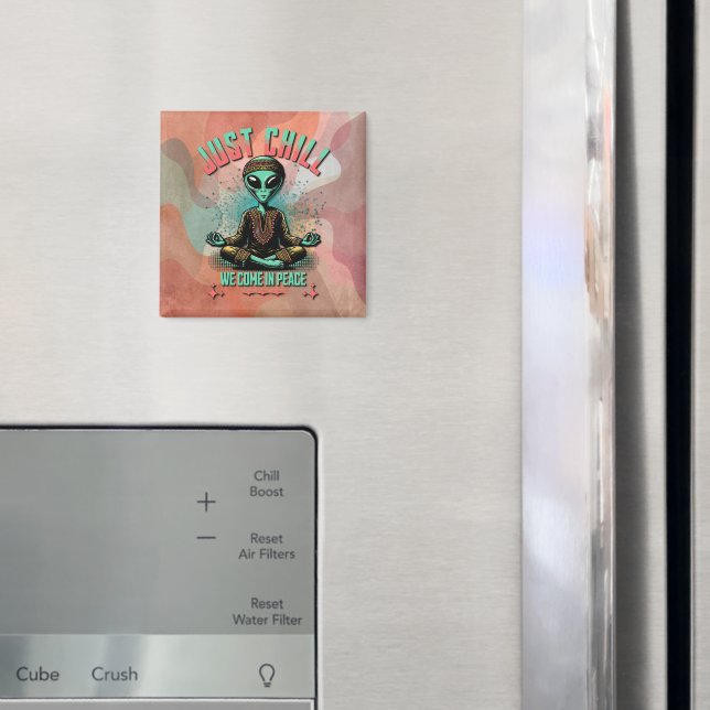Nur Chill, wir kommen in Frieden Magnet (In Situ (Kühlschrank))