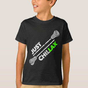Nur Chillax Chill Lax Lacrosse Stick Green T-Shirt