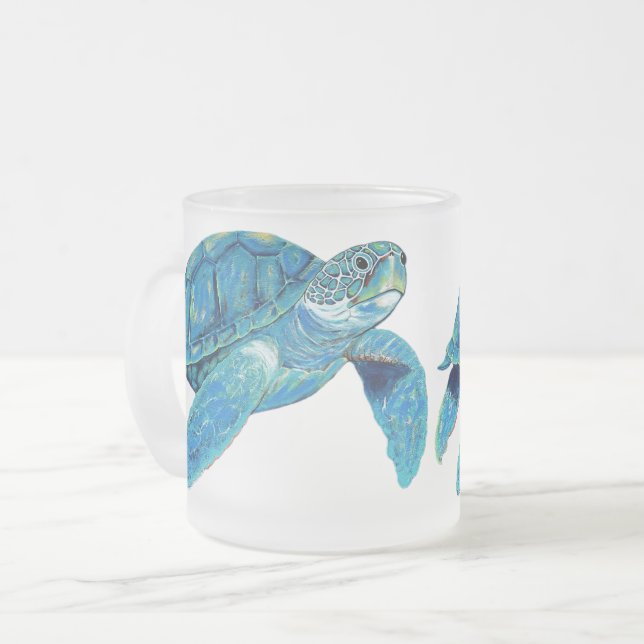 Nur Chillins Mattierte Glass Tasse 10 oz. (Vorderseite Links)