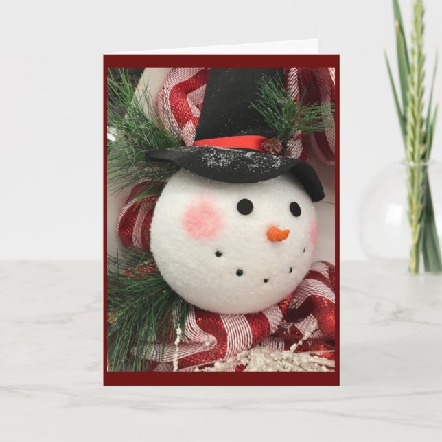 "NUR CHRISTMAS UND EIN SEHR GLÜCKLICHES NEUES JAHR KARTE (Vorderseite)