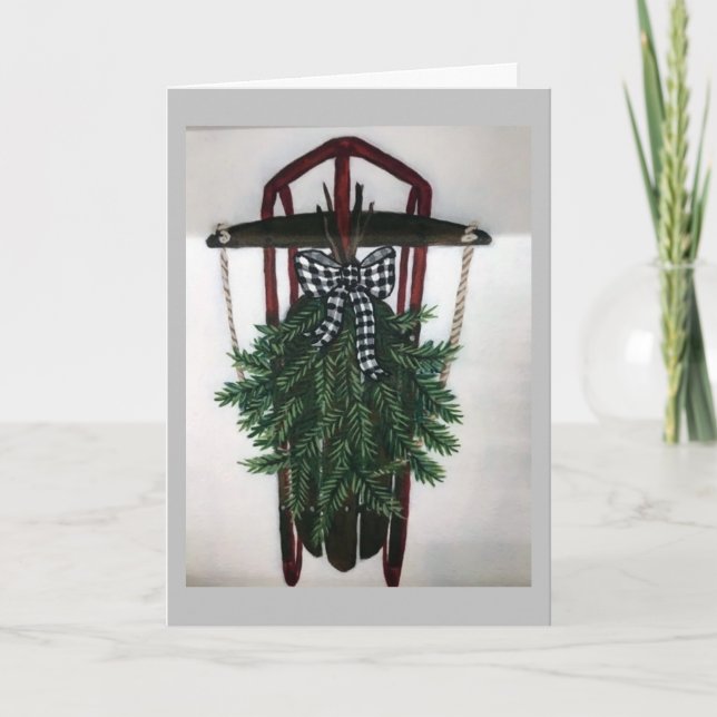 "NUR CHRISTMAS UND EIN SEHR GLÜCKLICHES NEUES JAHR KARTE (Vorderseite)