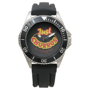 Nur Churros Logo-Uhr Armbanduhr