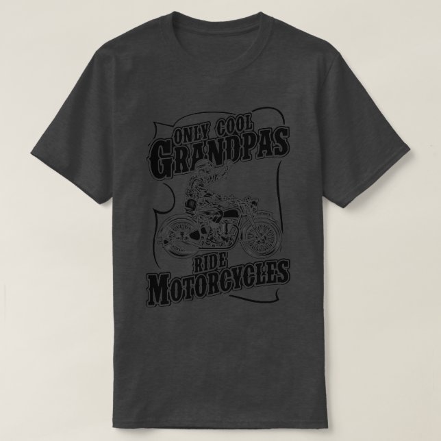 Nur Coole Grandpas Motorräder Beste Motorräder T-Shirt (Design vorne)