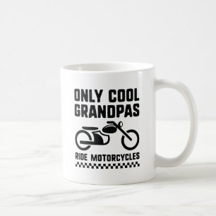 Nur Coole Opa-Motorräder Kaffeetasse