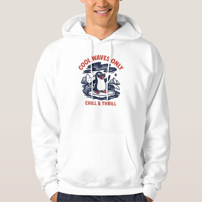 Nur coole Wellen Hoodie (Vorderseite)