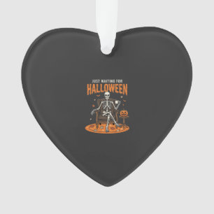 Nur darauf warten, dass Halloween-Skelett-Design_1 Ornament