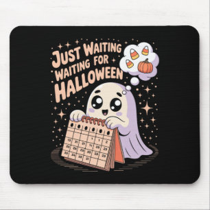 Nur darauf wartend, dass Halloween-Geist Halloween Mousepad