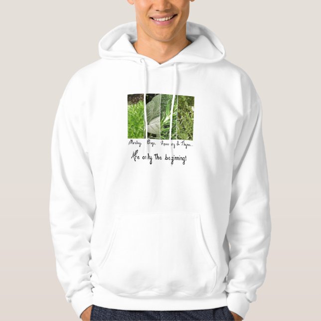 Nur das angefangene Sweatshirt (Vorderseite)