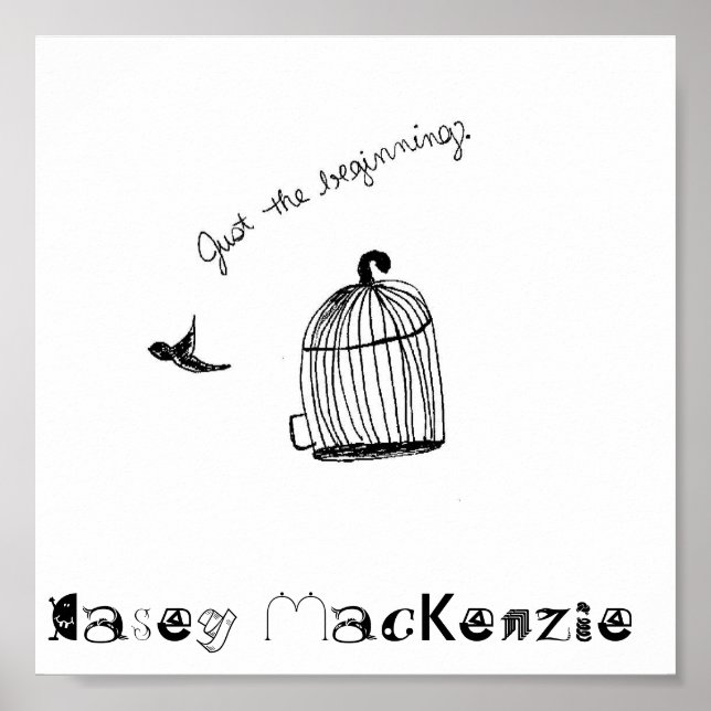 Nur das Beginnposter Poster (Vorne)