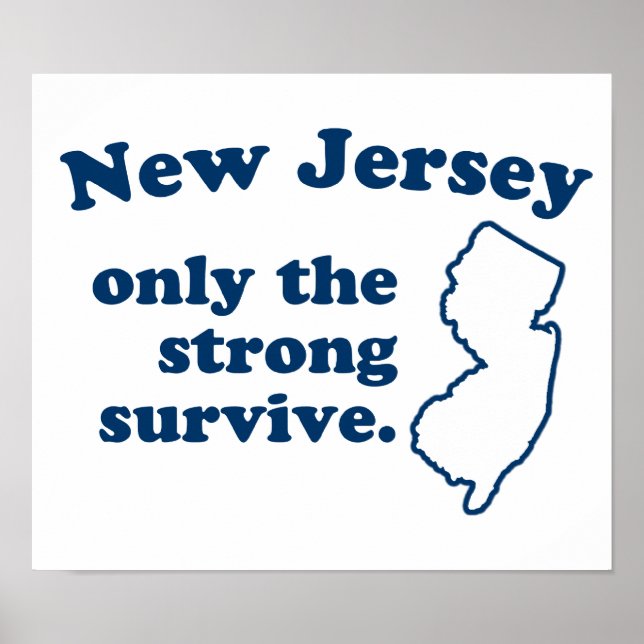Nur das starke Überleben in New Jersey Poster (Vorne)
