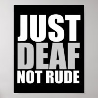 Nur Deaf nicht rude asl Deaf Hörhilfe