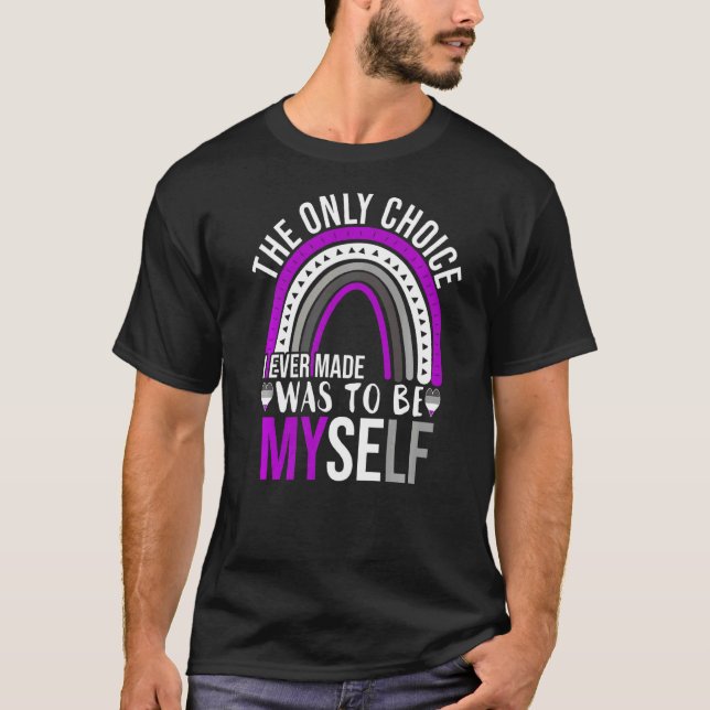 Nur der asexuelle Stolz ist mein LGBTQ Ace FLA T-Shirt (Vorderseite)