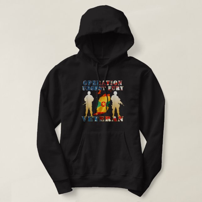 Nur der feinste Fallschirmjäger bedient 82. Im Flu Hoodie (Design vorne)