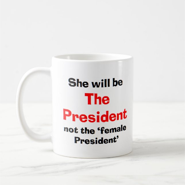 nur der Präsident Kaffeetasse (Links)