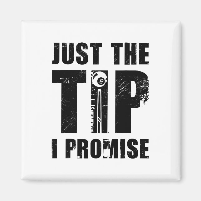 Nur der Tipp I Versprechen Billard Player Pool Sno Magnet (Vorne)
