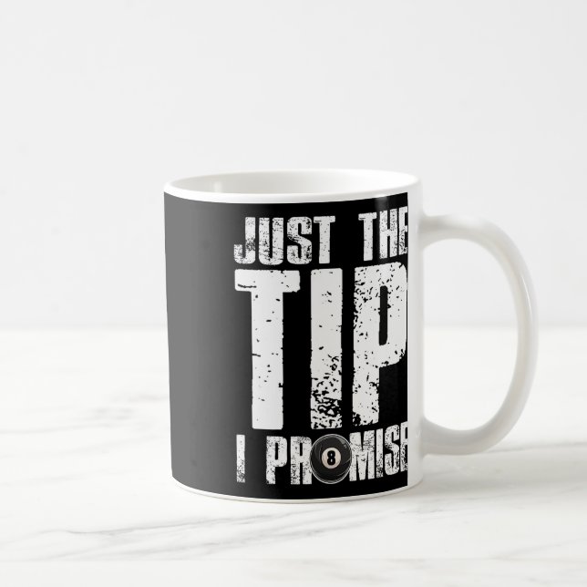 Nur der Tipp I Versprechen Billiards Funny 8 Ll Po Kaffeetasse (Rechts)