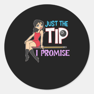 Nur der Tipp I Versprechen Runder Aufkleber