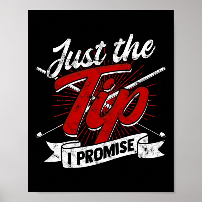 Nur der Tipp I Versprechen - Snooker und 8-ll Pool Poster (Vorne)