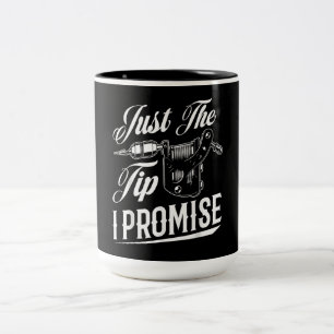 Nur der Tipp Tattoo-Künstler Funny Tattooist Gesch Zweifarbige Tasse