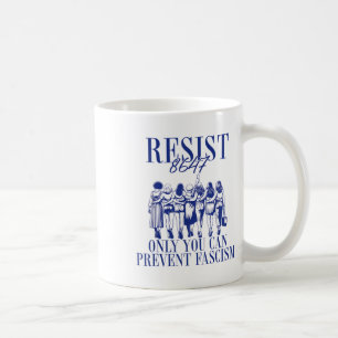 Nur der Widerstand 8647 kann man Faschismus vorbeu Kaffeetasse
