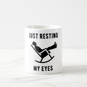 Nur die Augen entspannt Vibe Keepake Tasse, Spaß Kaffeetasse