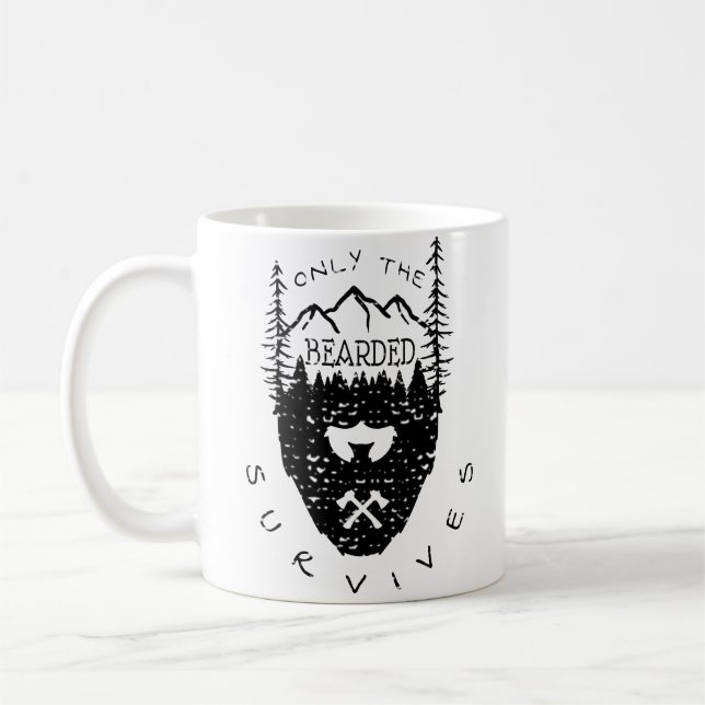 Nur die bärtigen Überlebnisse Kaffeetasse (Links)